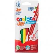 Фломастеры 6цв CARIOCA JOY смываемые 40549