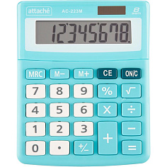 Калькулятор 8 разрядов ATTACHE AC-223M настольный мятный