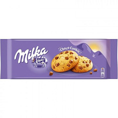 Печенье MILKA с кусочками молочного шоколада 168г