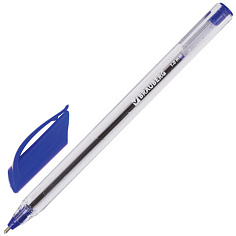 Ручка шарик синяя масляная игол/након 0,5мм BRAUBERG EXTRA GLIDE трехгранная OLP006