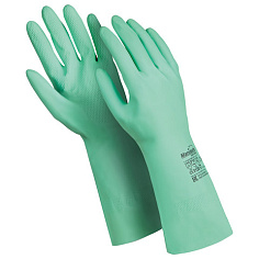 Перчатки латексные х/б напыление р-р 8-8,5 (M) зеленые MANIPULA КОНТАКТ