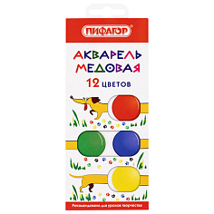 Краски акв 12цв ПИФАГОР ЭНИКИ-БЕНИКИ