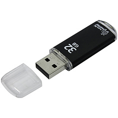 Флеш-память 32Гб USB 2.0 SMART BUY V-CUT черный