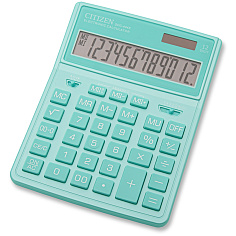 Калькулятор 12 разрядов CITIZEN SDC-444XRGNE настольный бирюзовый