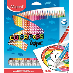 Карандаши 24цв шестигранные заточенные MAPED COLOR PEPS OOPS
