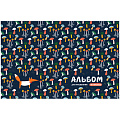 Альбом д/рис А4 40л 100г/м УЗОРЫ ЛЕСНАЯ СКАЗКА на скрепке А40_33649