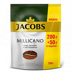 Кофе растворимый JACOBS MONARCH MILICANO 200г пакет