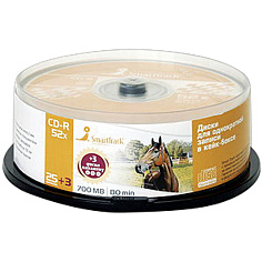 Диск CD-R SMART TRACK 700Mb 52х 25шт Cake Box