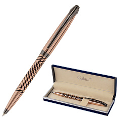 Ручка шарик GALANT DECORO розовое золото корпус/оруж металл детали/синяя