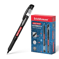 Ручка роллер 0,5мм черная ERICH KRAUSE METRIX 45480
