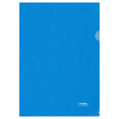 Папка-уголок А4 180мк синяя