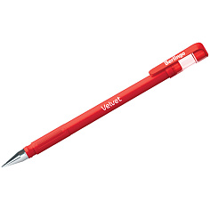Ручка гелевая красная 0,4мм BERLINGO VELVET