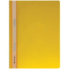 Скоросшиватель пласт А4 180мкм прозр верх BERLINGO желт
