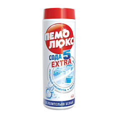 Чистящее средство 480г порошок ПЕМОЛЮКС Сода-5 Экстра ослепительно белый порошок