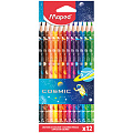 Карандаши 12цв MAPED COLOR PEPS COSMIC заточ/трехгран 862242