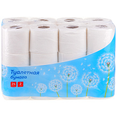 Бумага туалетная 2сл 24шт/уп 14,5м белая OFFICECLEAN