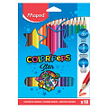Карандаши 18цв MAPED COLOR PEPS заточ/трехгран 183218