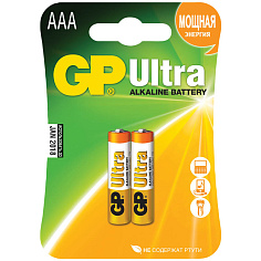 Батарейка AAA LR03 2шт/уп GP ULTRA алкалиновая