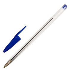 Ручка шарик синяя 0,5мм STAFF BP-02 одноразовая