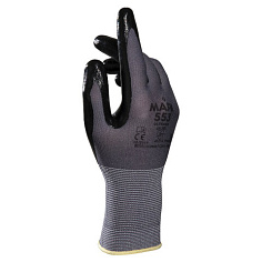 Перчатки текстильные нитрил облив р-р 8 (M) черные MAPA ULTRANE 553