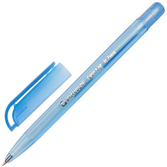 Ручка шарик синяя масляная 0,35мм BRAUBERG OLIVE PEN TONE