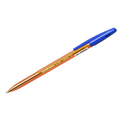 Ручка шарик синяя масляная рез/грип 0,5мм BERLINGO TRIBASE GRIP ORANGE оранжевый корпус