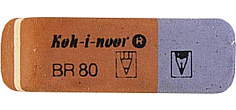 Ластик комбинированный 42х14х8мм KOH-I-NOOR 6521/80