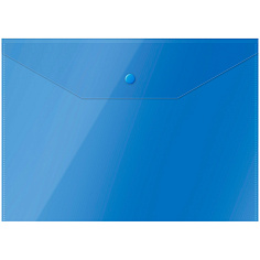 Папка-конверт А4 на кнопке 150мкм OFFICESPACE синий