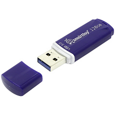 Флеш-память 128Гб USB 3.0 SMART BUY CROWN синий