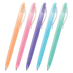 Ручка автом BRAUBERG PASTEL 0,35мм синяя ассорти
