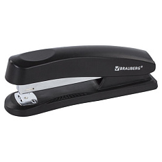 Степлер №24/6 30л BRAUBERG STANDART+ черный