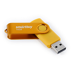 Флеш-память 16Гб USB 2.0 SMART BUY TWIST жёлтый