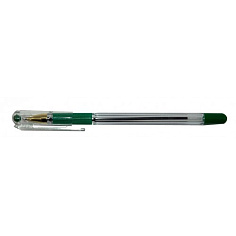 Ручка шарик зеленая масляная рез/грип 0,3мм MC-GOLD