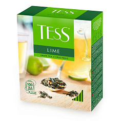 Чай зеленый TESS LIME цитрусовый 100 пакетиков