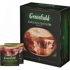 Чай черный GREENFIELD ENGLISH EDITION 100 пакетиков