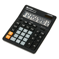 Калькулятор 12 разрядов ELEVEN SDC-444S настольный черный
