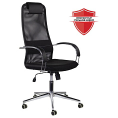 Кресло офисное BRABIX PILOT EX-610 CH PREMIUM ткань/сетка черное