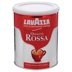 Кофе молотый LAVAZZA QUALITA ROSSA 250г ж/б