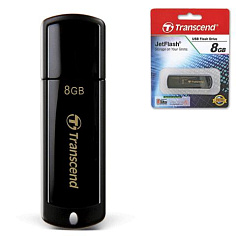 Флеш-память 8Гб USB 2.0 TRANSCEND JETFLASH 350 черный