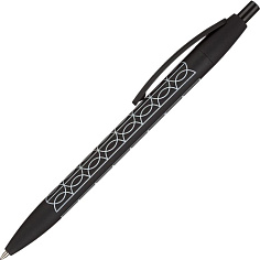 Ручка автом ATTACHE COMFORT 0,5мм синяя softtouch черный  корпус