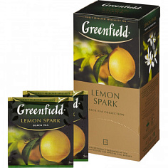 Чай черный GREENFIELD LEMON SPARK лимон 25 пакетиков