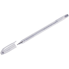 Ручка гелевая серебро металлик 0,5мм CROWN HJR-500GSM