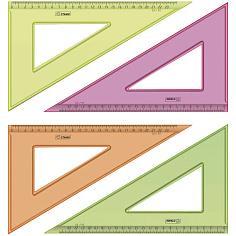 Треугольник 30 град/23см СТАММ флуоресцент ассорти ТК54