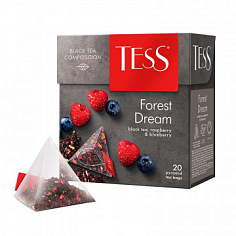 Чай фруктовый TESS FOREST DREAM черный пирамидки 20 пакетиков
