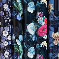 Бумага упаковочная подарочная 100х70см NIGHT FLOWERS ассорти