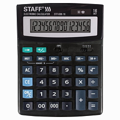 Калькулятор 16 разрядов STF-888-16 настольный 2 питан