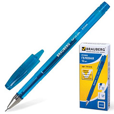 Ручка гелевая синяя игол/након 0,35мм BRAUBERG INCOME