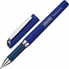 Ручка гелевая синяя рез/грип 0,5мм ATTACHE STREAM
