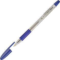 Ручка шарик синяя масляная рез/грип 0,5мм ATTACHE ANTIBACTERIAL A03