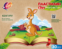 Пластилин 30цв 450гр ZOO ЛУЧ